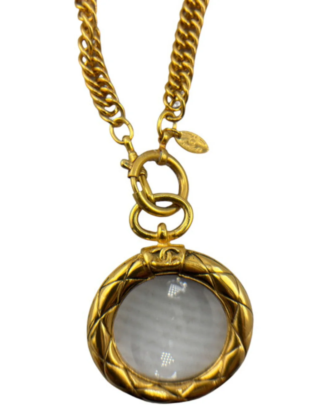 Chanel Vintage Gold-Plated Magnifyer Necklace